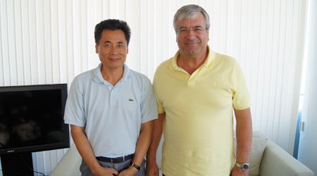 塞浦路斯交通部長會見世貿通集團董事長